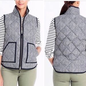J. Crew Houndstooth Down Puffer Vest